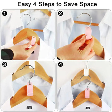 5-50 Pcs Mini Hanger Hooks – Space-Saving Closet Organizer for Clothes.