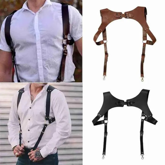 Leather Suspenders for handsome & Love