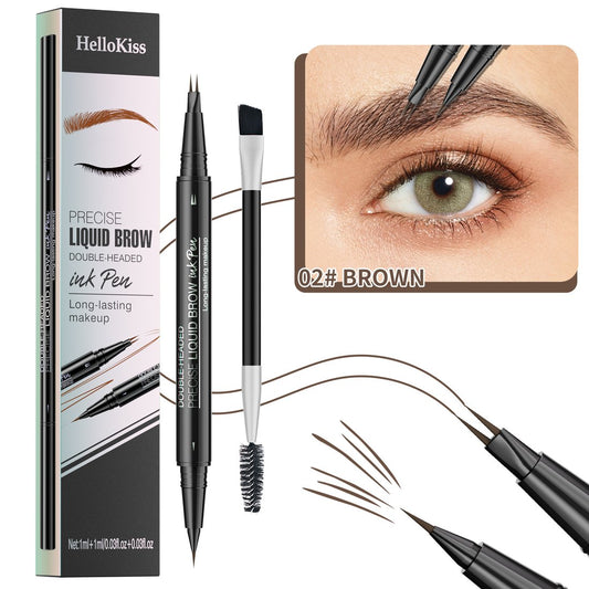 Hello Kiss Curved Eyebrow Pen - Microblading Eyebrow Pencil